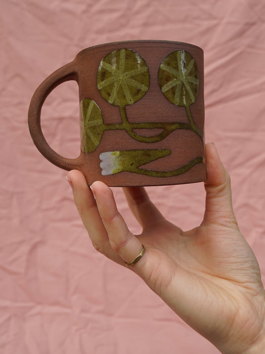 Terracotta Nasturtium Mug