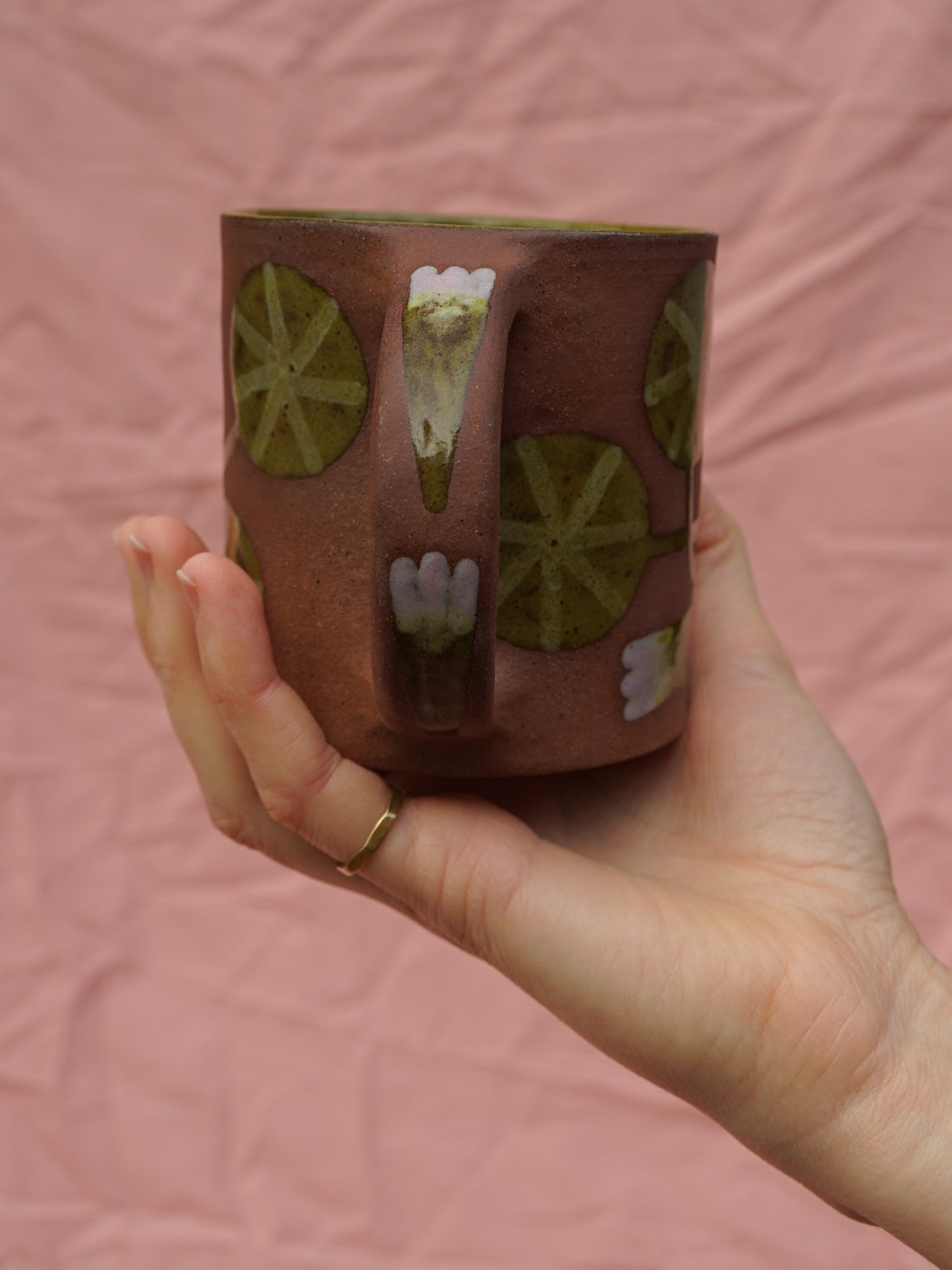 Terracotta Nasturtium Mug