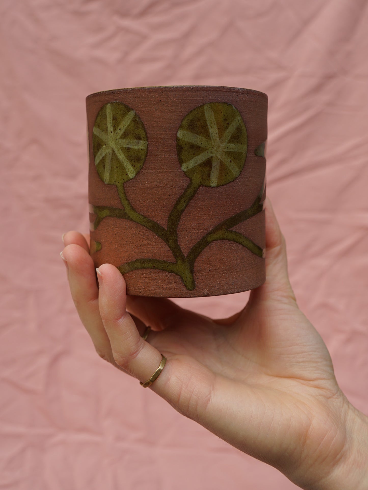 Terracotta Nasturtium Mug