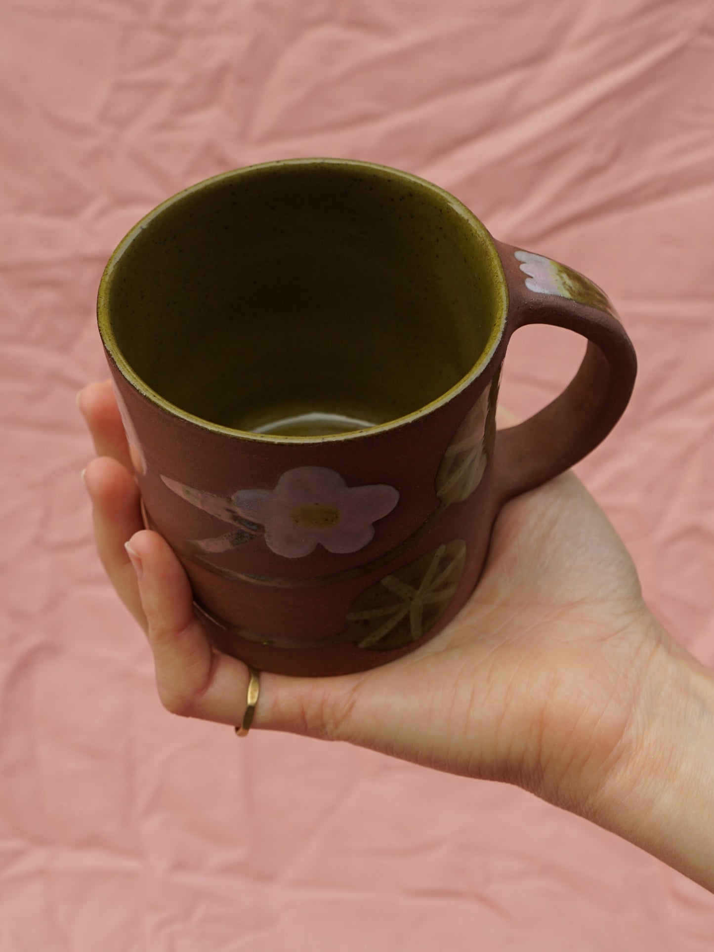 Terracotta Nasturtium Mug