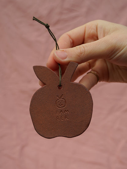 Red Shocked Apple Hanging Ornament