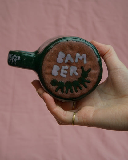Dark Green Caterpillar Mug