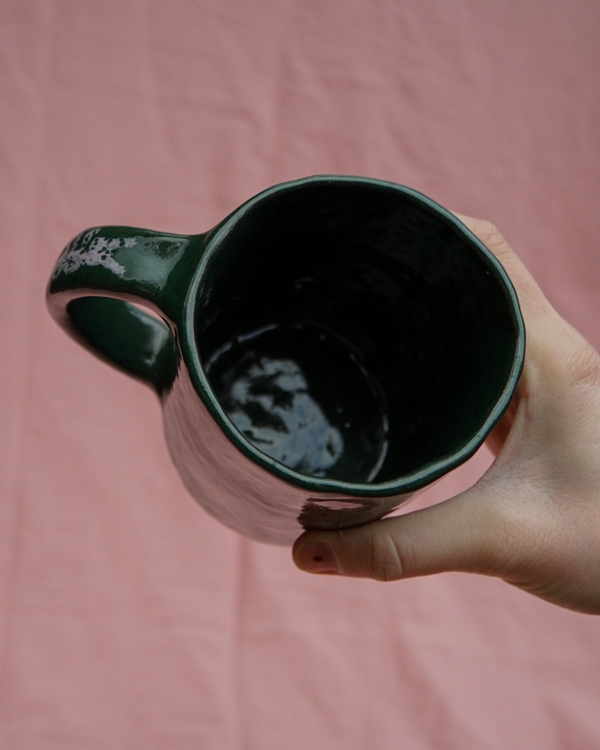 Dark Green Caterpillar Mug