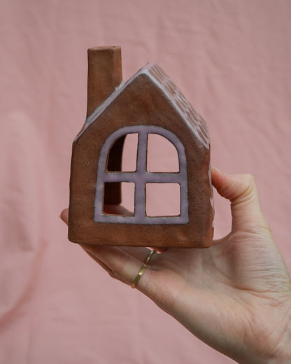 Terracotta Gingerbread House Candle Cover (2)