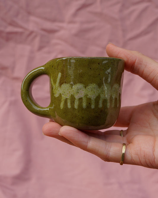 Olive Caterpillar Tiny Mug
