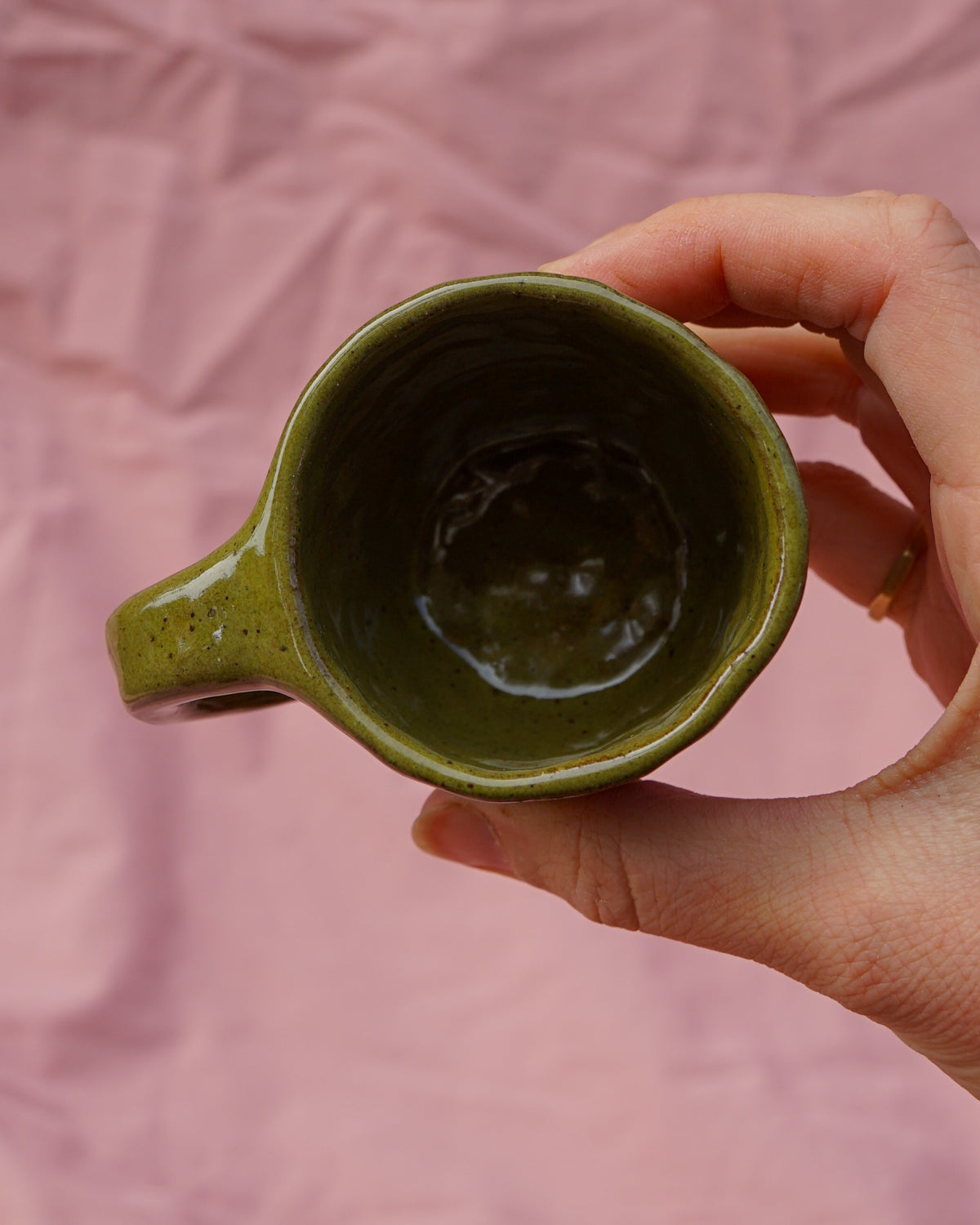 Olive Caterpillar Tiny Mug