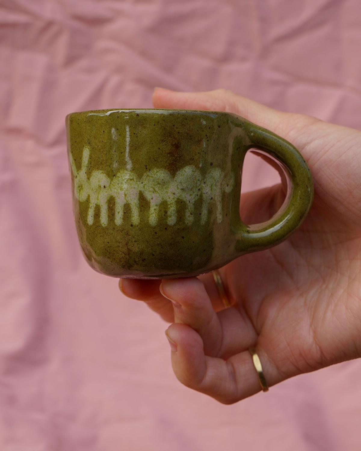 Olive Caterpillar Tiny Mug