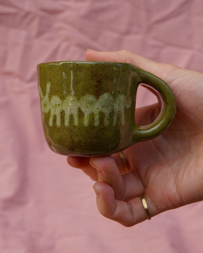 Olive Caterpillar Tiny Mug