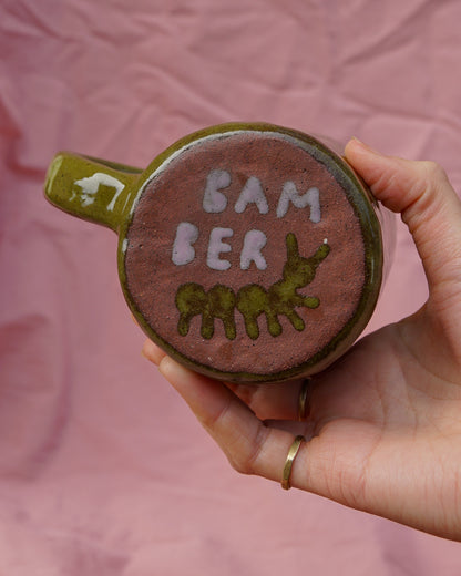 Olive Green Bug Mug