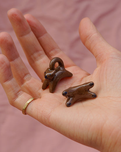 Terracotta Tiny Cat Charm