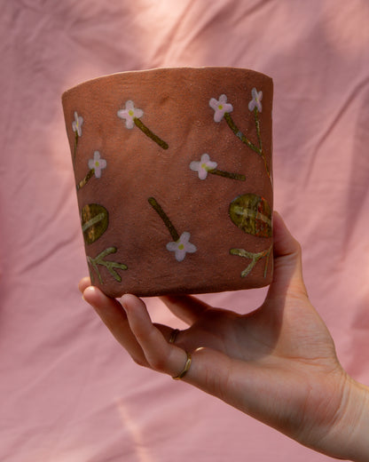 Terracotta Flowers Plant Pot