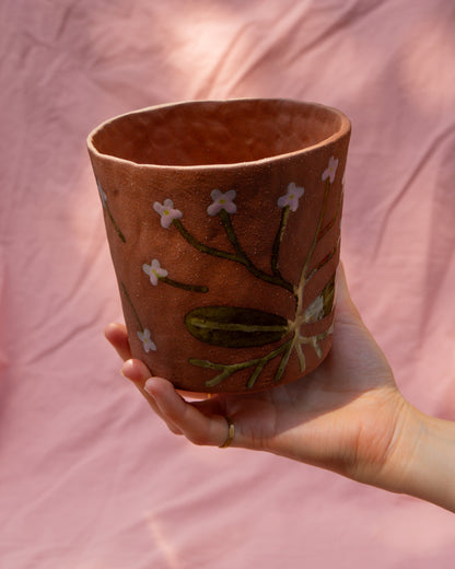 Terracotta Flowers Plant Pot