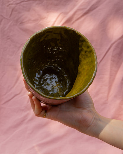 Terracotta Flowers Plant Pot (glazed inside)