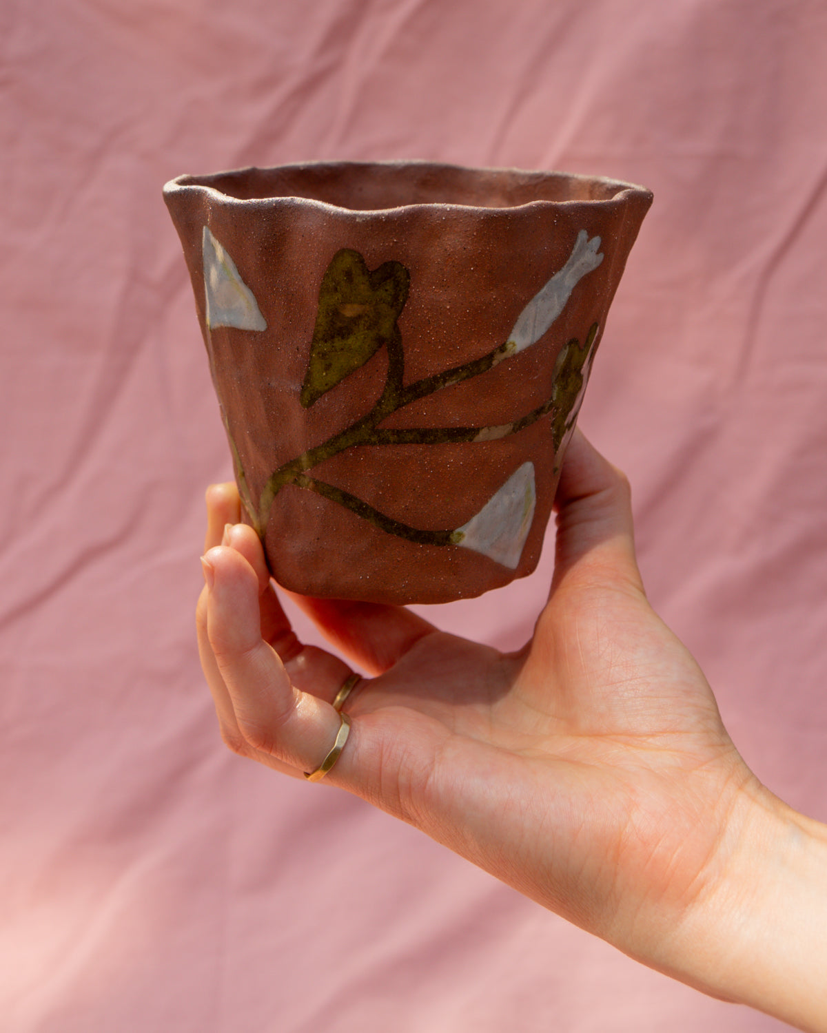 Small Frilly Bindweed Plant Pot