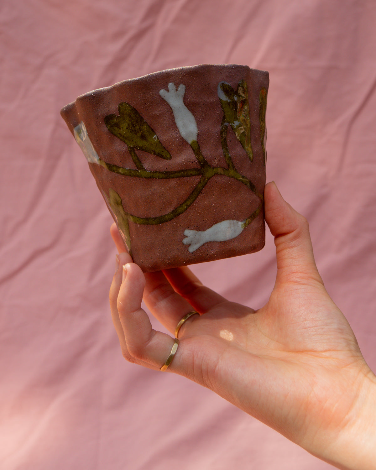 Small Frilly Bindweed Plant Pot