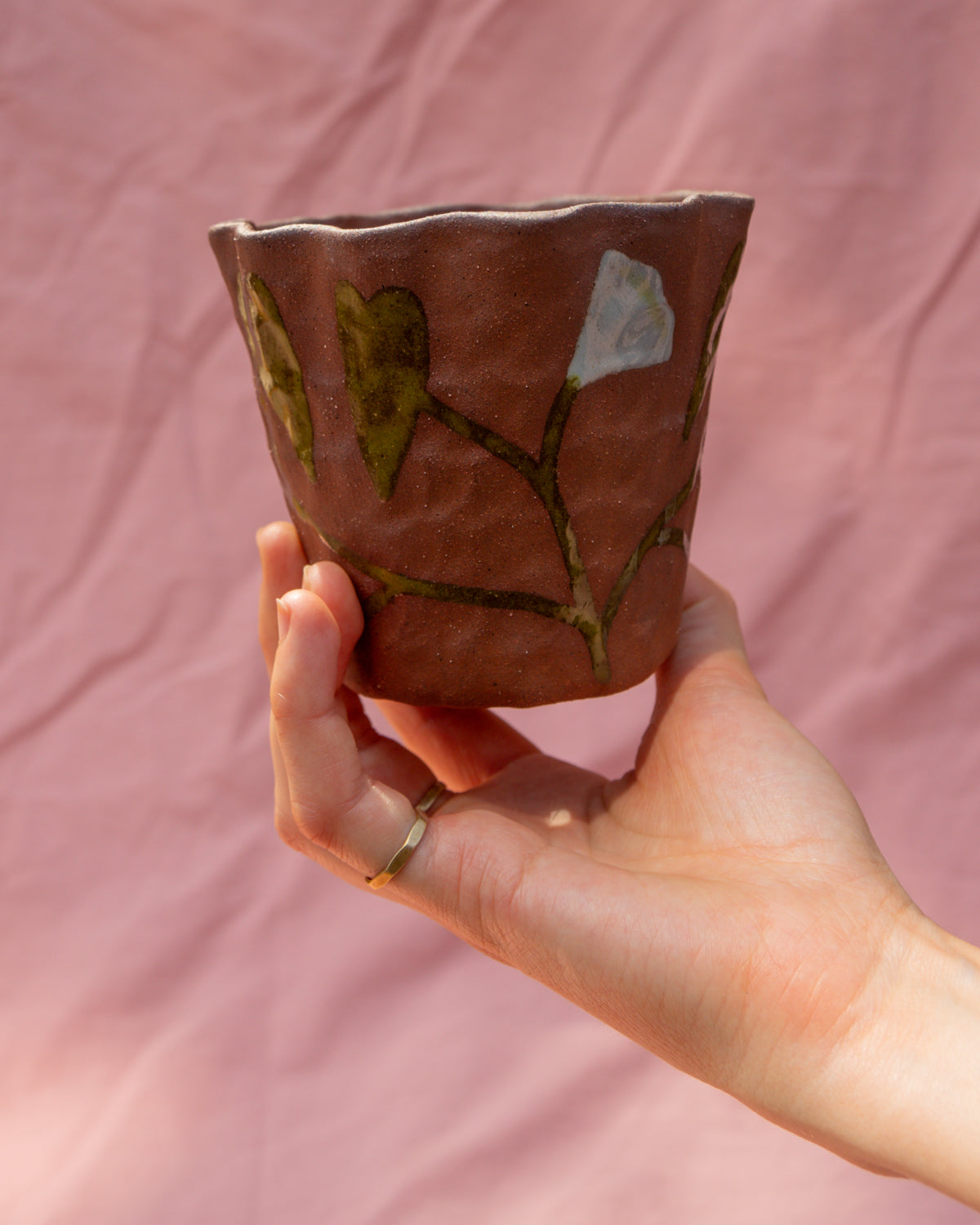 Small Frilly Bindweed Plant Pot