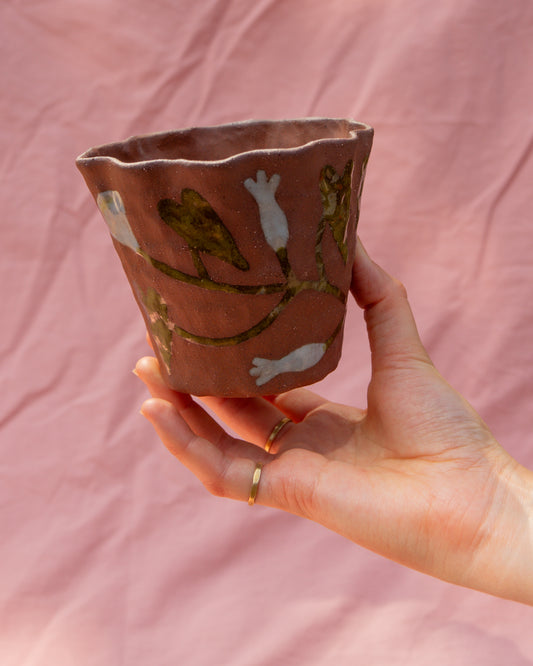 Small Frilly Bindweed Plant Pot