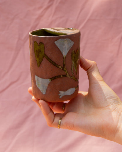 Terracotta Bindweed Travel Cup