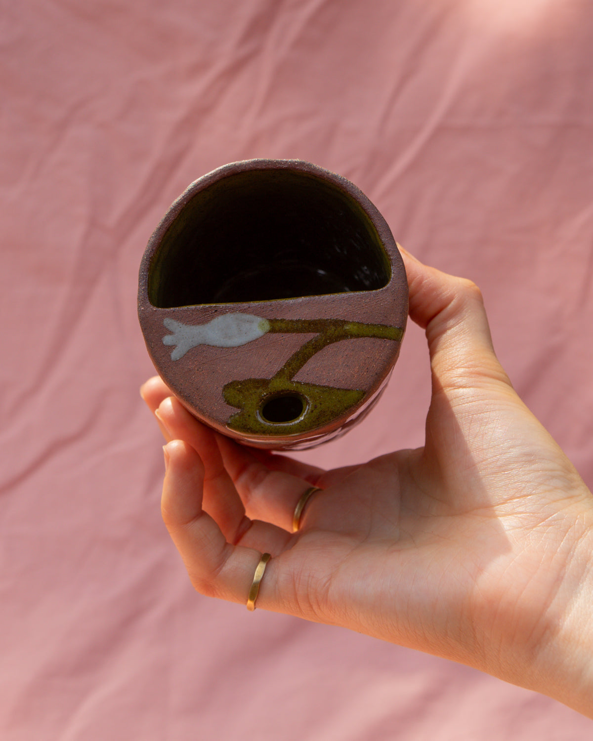 Terracotta Bindweed Travel Cup