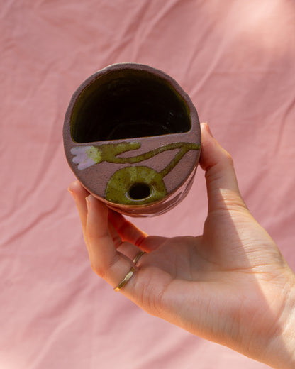 Terracotta Nasturtiums Travel Cup