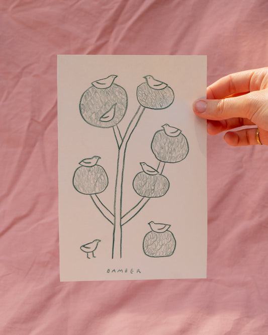 Birds in a tree