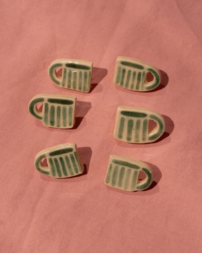 Stripey Mug Badge