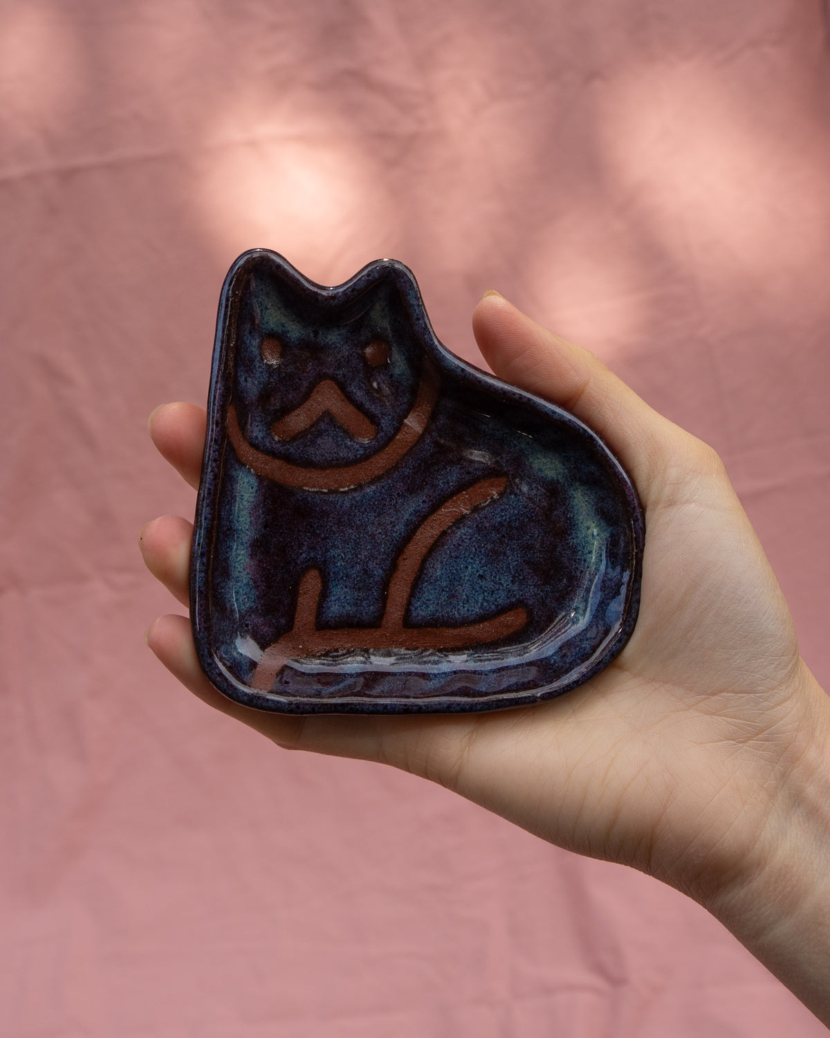 Lavender Cat Plate