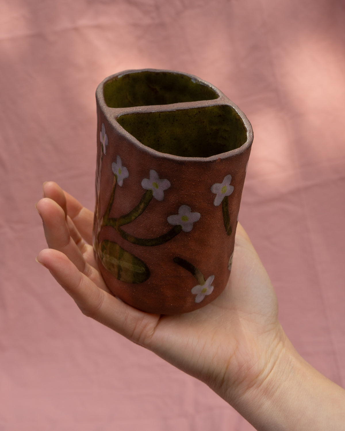 Terra Flowers Utensil Pot