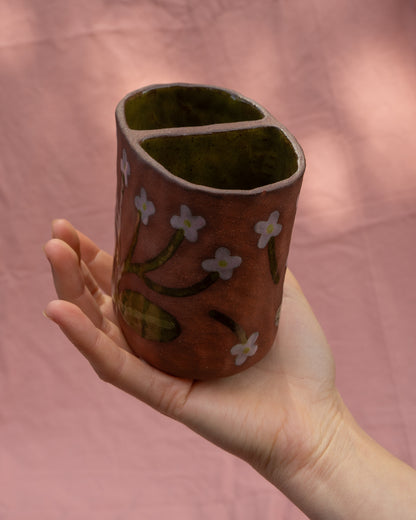 Terra Flowers Utensil Pot