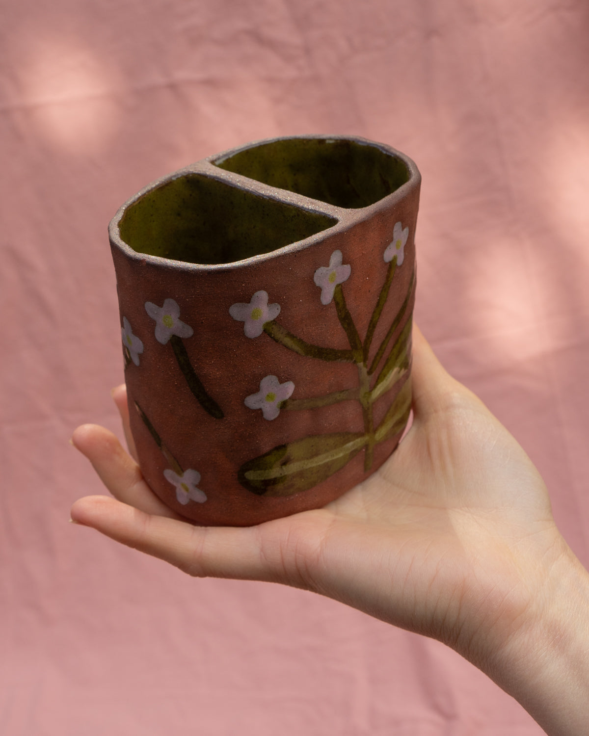 Terra Flowers Utensil Pot