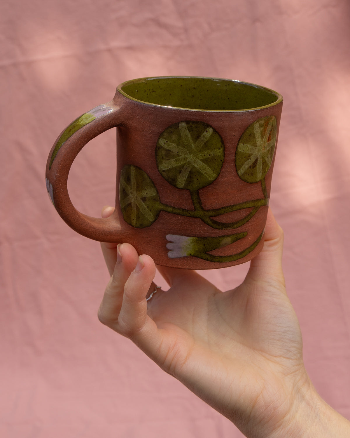 Terracotta Nasturtium Mug