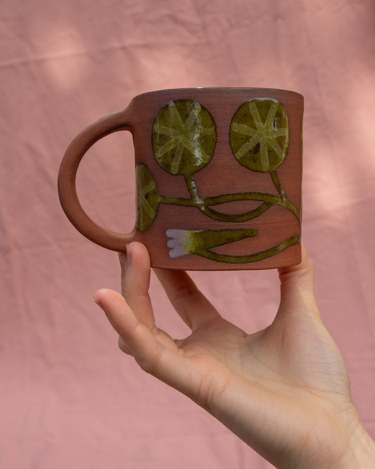 Terracotta Nasturtium Mug