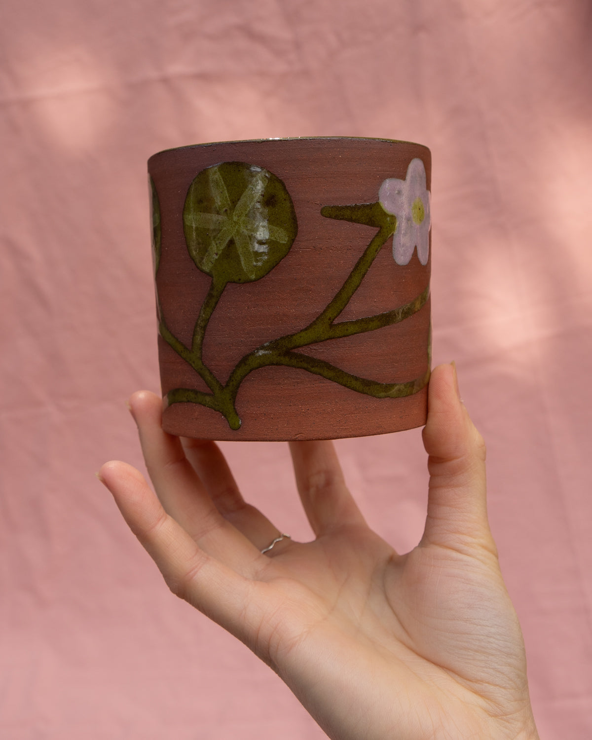 Terracotta Nasturtium Mug