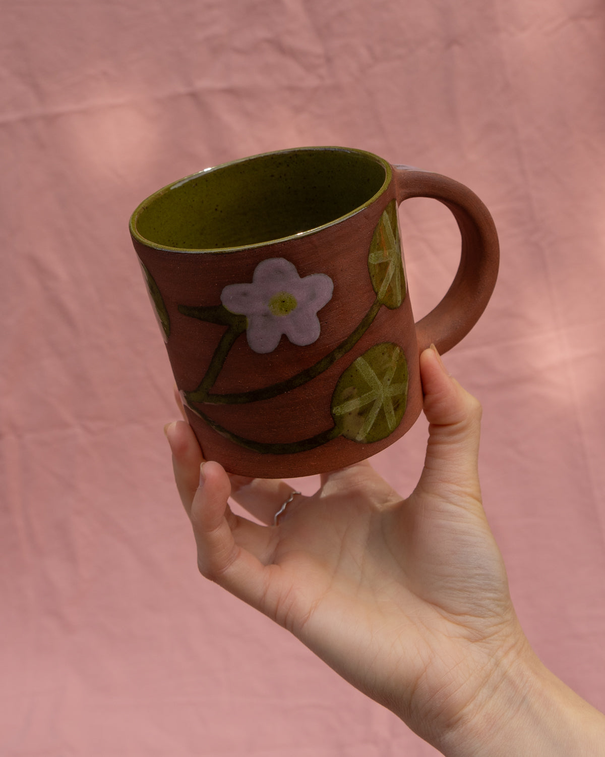 Terracotta Nasturtium Mug
