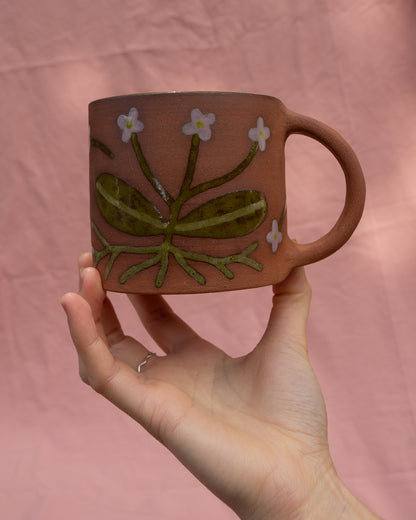 Terracotta Flowers Mug