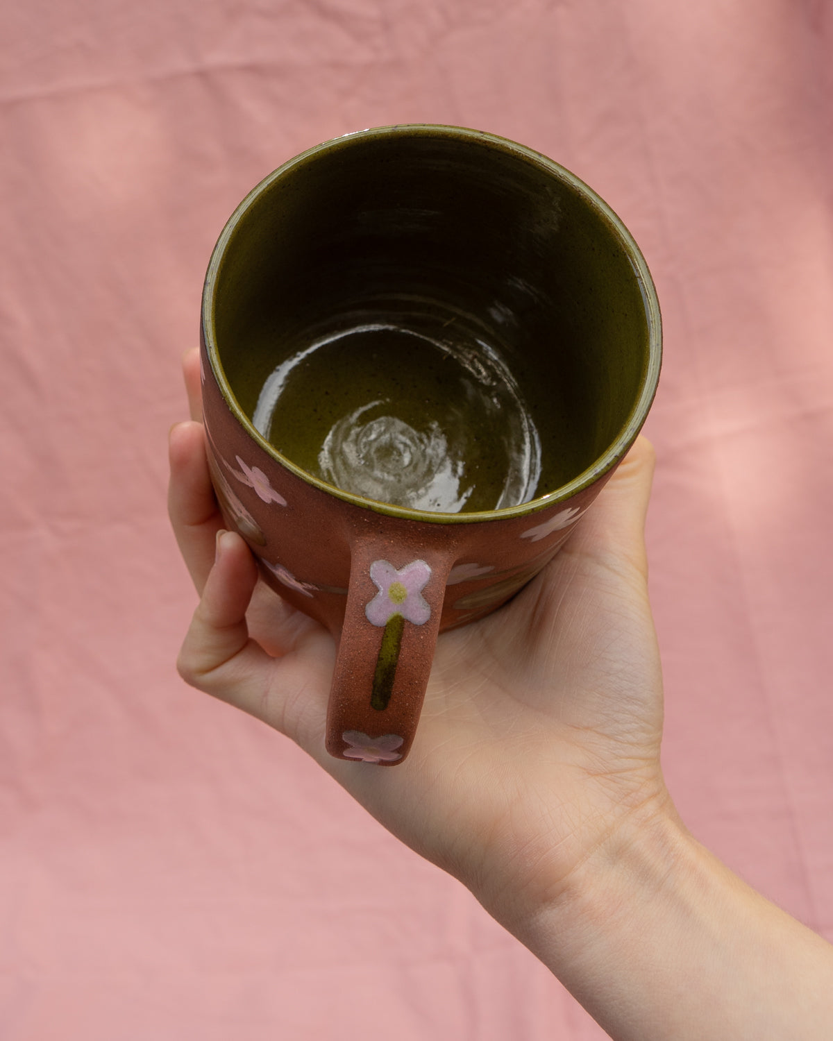 Terracotta Flowers Mug