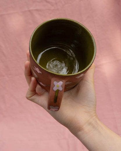 Terracotta Flowers Mug