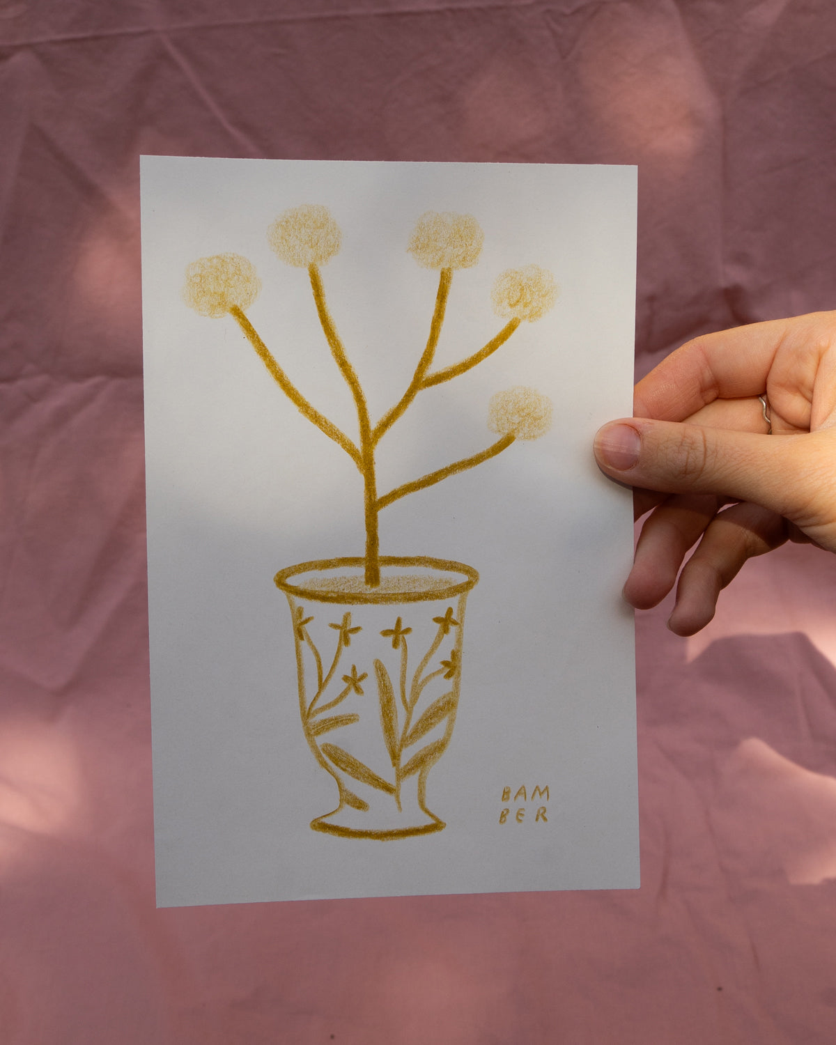 Yellow Tree in a Pot