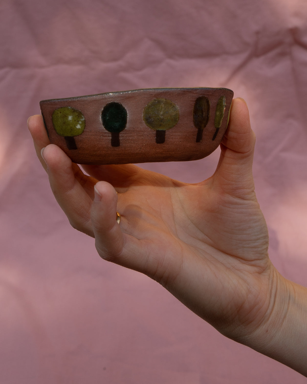 Oval Little Trees Pot