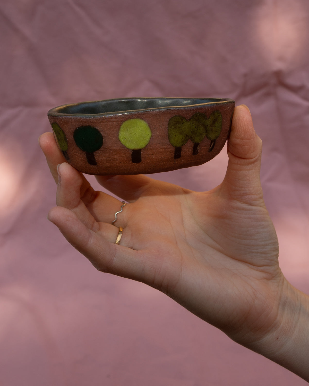 Oval Little Trees Pot