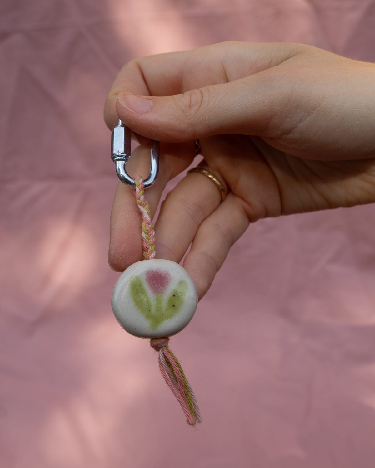 Tulip + Flower Keyring