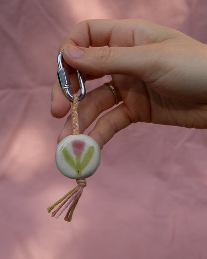 Tree + Tulip Keyring