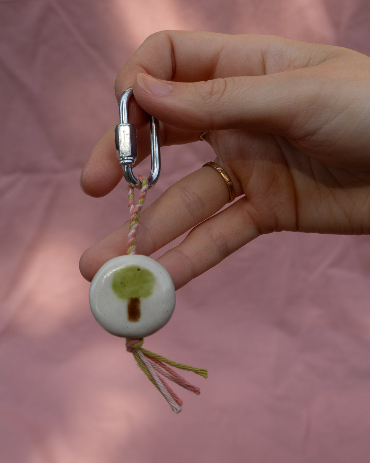 Tree + Tulip Keyring