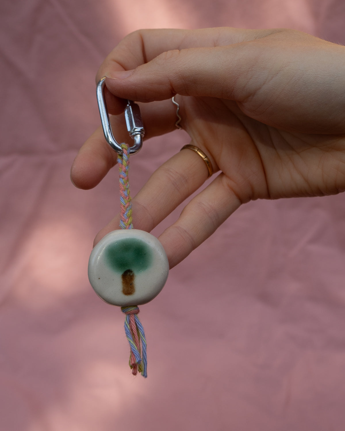 Apple + Tree Keyring