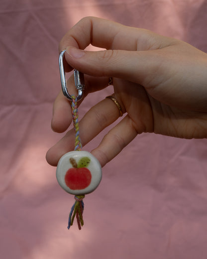 Apple + Tree Keyring