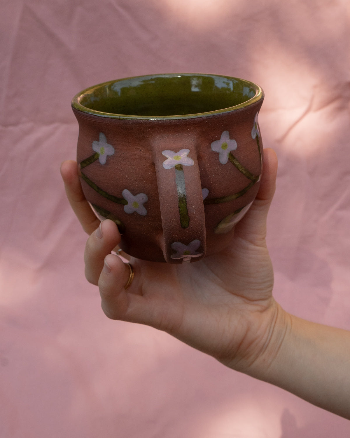 Rounded Flowers Mug