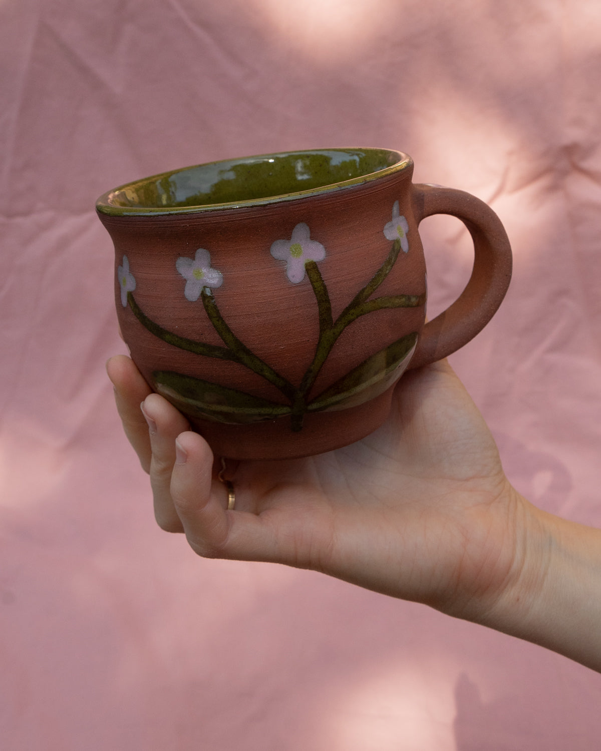 Rounded Flowers Mug