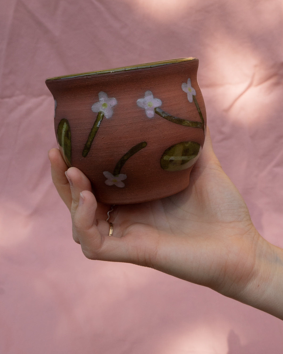 Rounded Flowers Mug