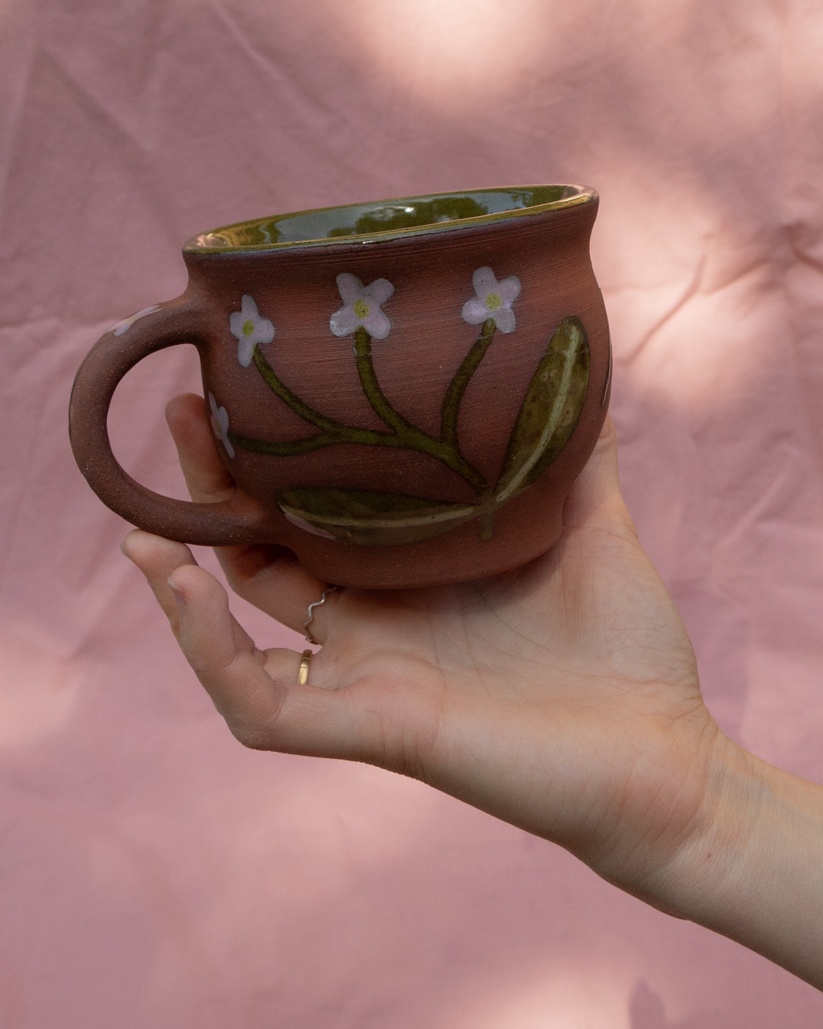Rounded Flowers Mug