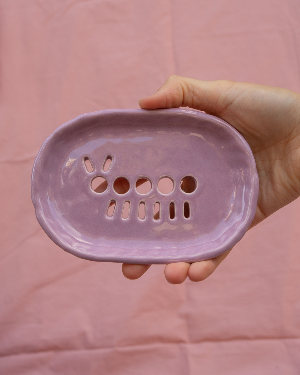 Lilac Caterpillar Soap Dish